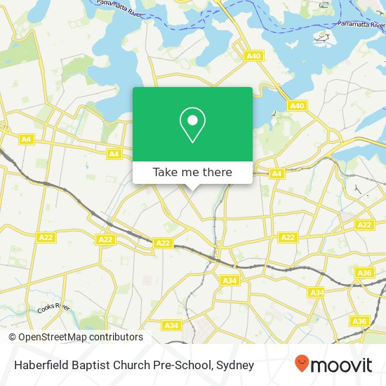 Haberfield Baptist Church Pre-School map