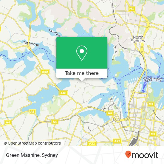 Green Mashine map
