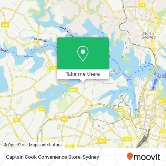 Captain Cook Convenience Store map