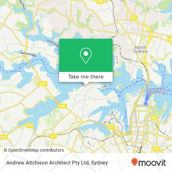 Mapa Andrew Aitchison Architect Pty Ltd