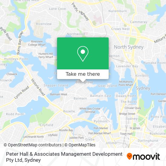 Peter Hall & Associates Management Development Pty Ltd map