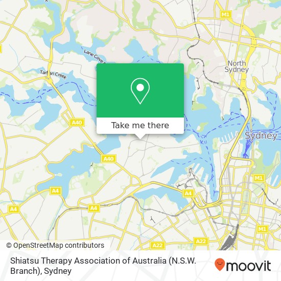 Shiatsu Therapy Association of Australia (N.S.W. Branch) map