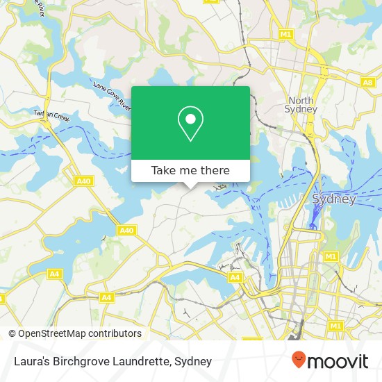 Mapa Laura's Birchgrove Laundrette