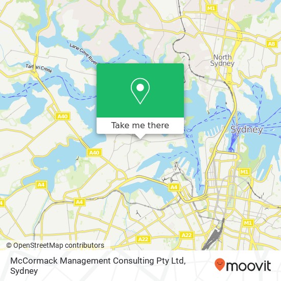 McCormack Management Consulting Pty Ltd map