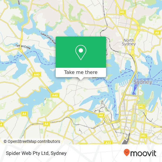 Mapa Spider Web Pty Ltd