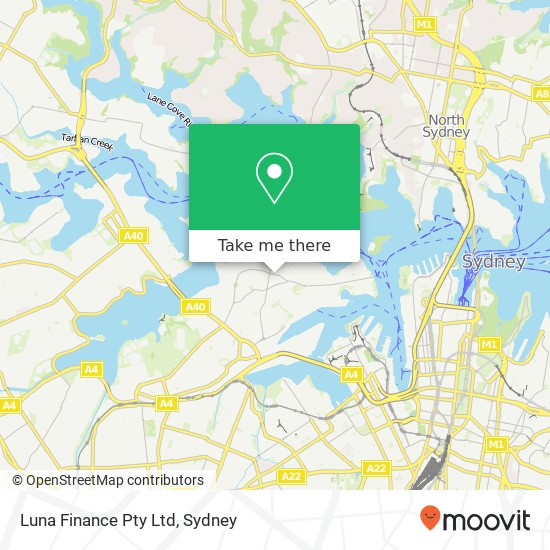 Luna Finance Pty Ltd map