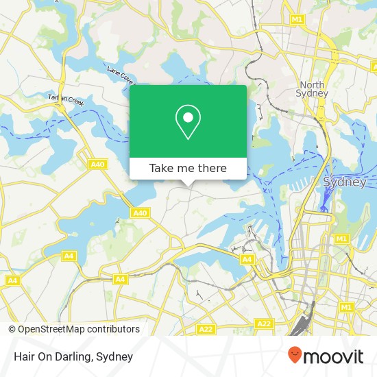Hair On Darling map
