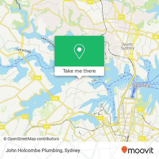 Mapa John Holcombe Plumbing