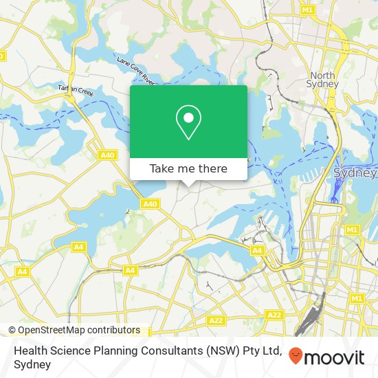 Health Science Planning Consultants (NSW) Pty Ltd map