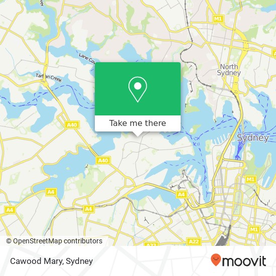 Mapa Cawood Mary