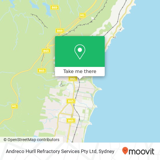 Andreco Hurll Refractory Services Pty Ltd map