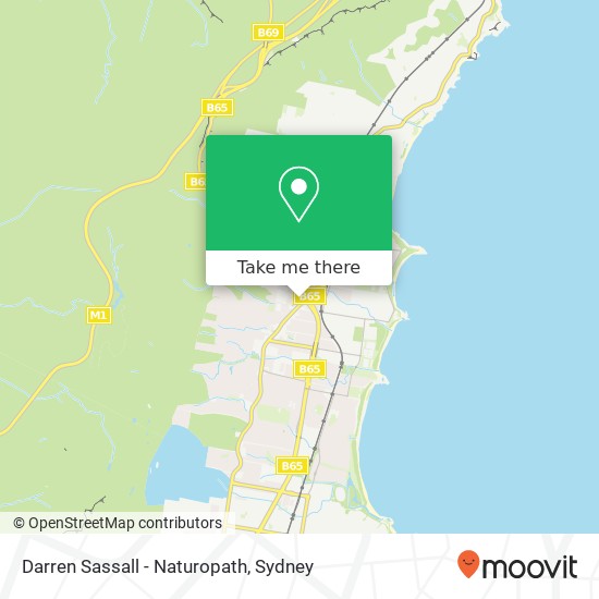 Darren Sassall - Naturopath map