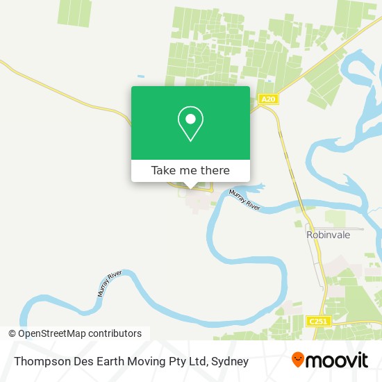 Thompson Des Earth Moving Pty Ltd map