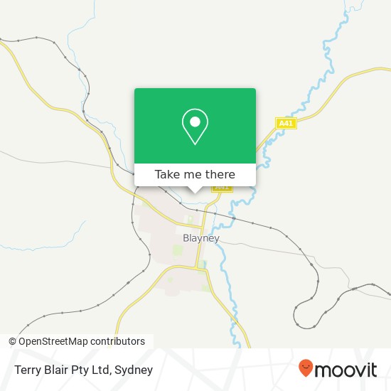 Mapa Terry Blair Pty Ltd