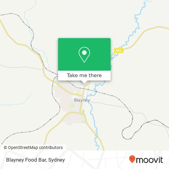 Mapa Blayney Food Bar