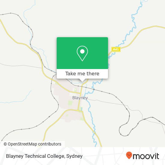 Mapa Blayney Technical College