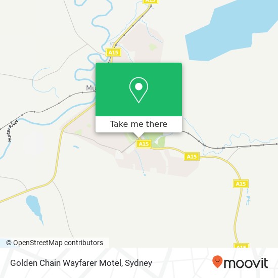 Mapa Golden Chain Wayfarer Motel