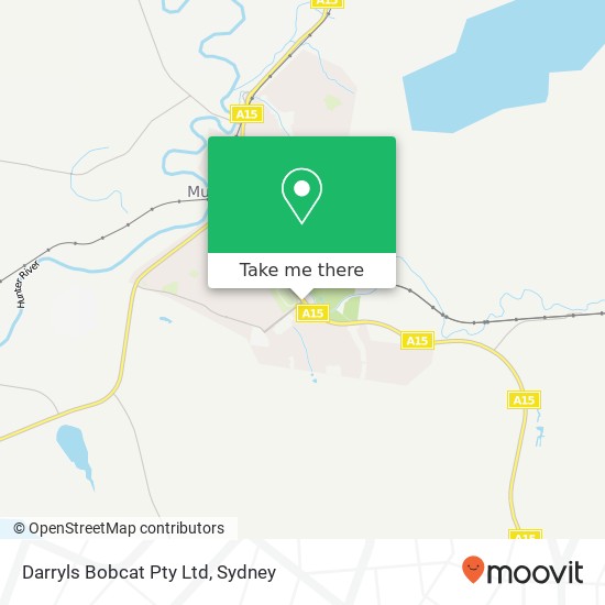 Mapa Darryls Bobcat Pty Ltd