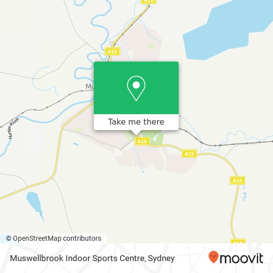 Muswellbrook Indoor Sports Centre map