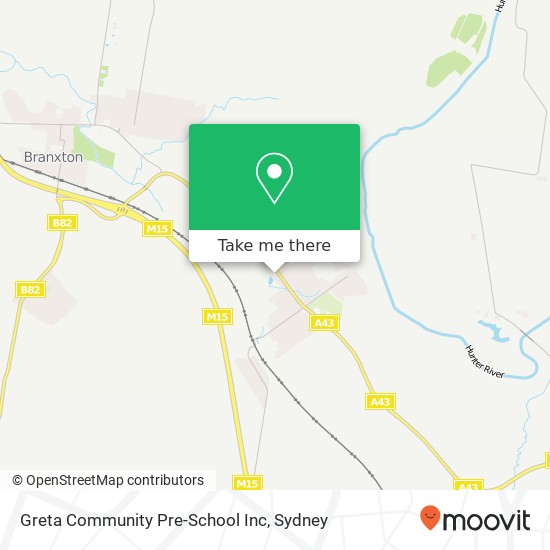 Mapa Greta Community Pre-School Inc