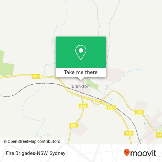 Mapa Fire Brigades-NSW