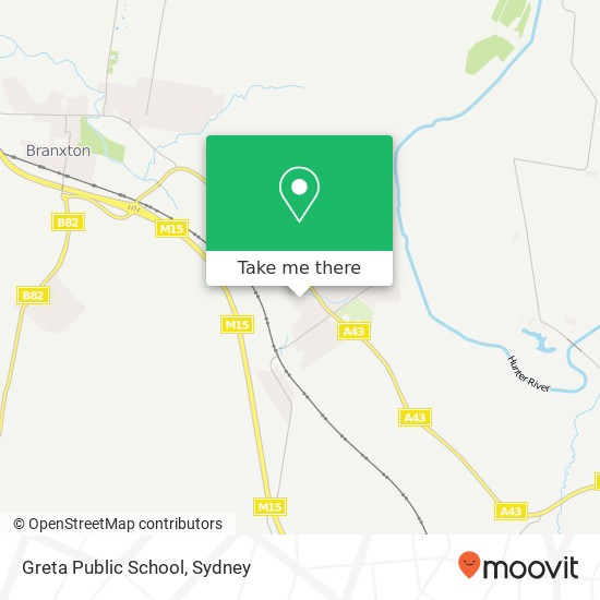 Greta Public School map