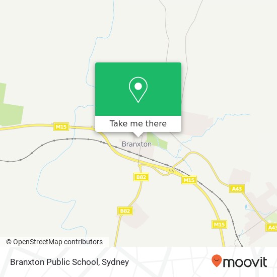 Mapa Branxton Public School