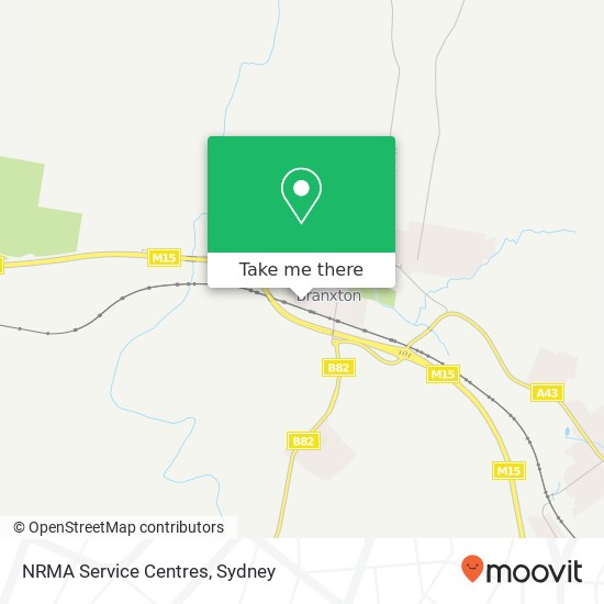 NRMA Service Centres map