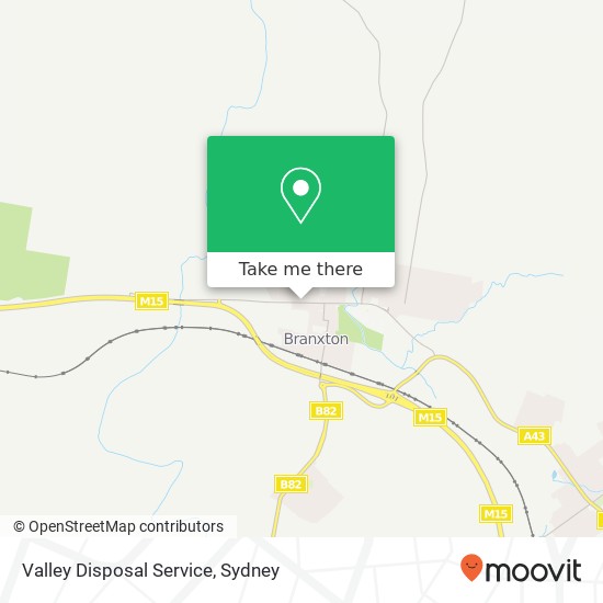 Mapa Valley Disposal Service