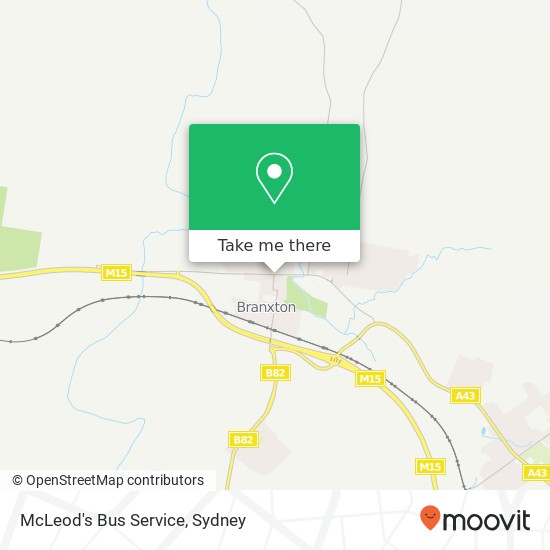 McLeod's Bus Service map