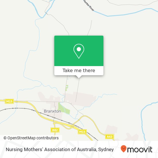 Mapa Nursing Mothers' Association of Australia