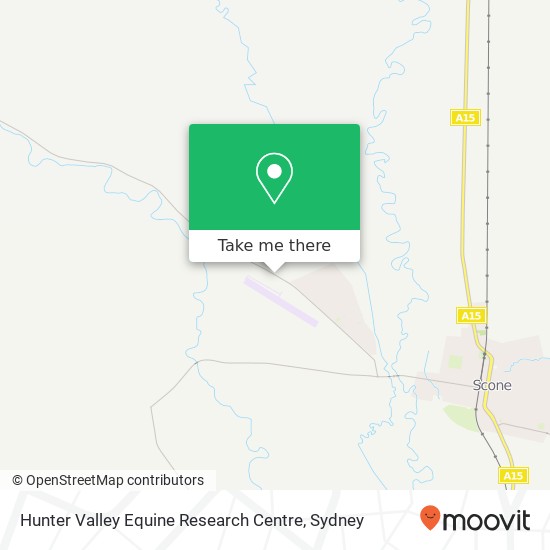 Mapa Hunter Valley Equine Research Centre