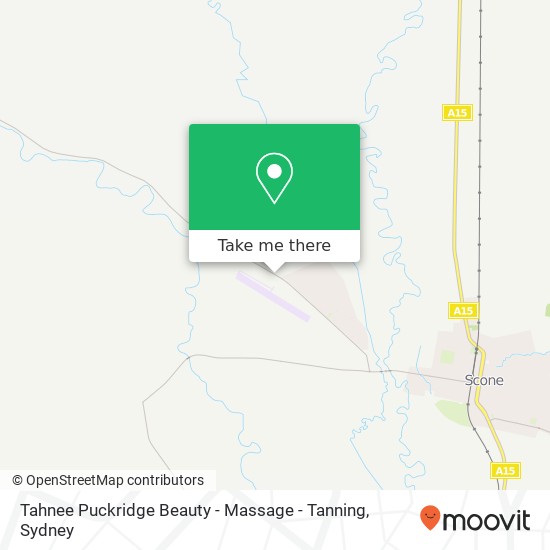 Tahnee Puckridge Beauty - Massage - Tanning map