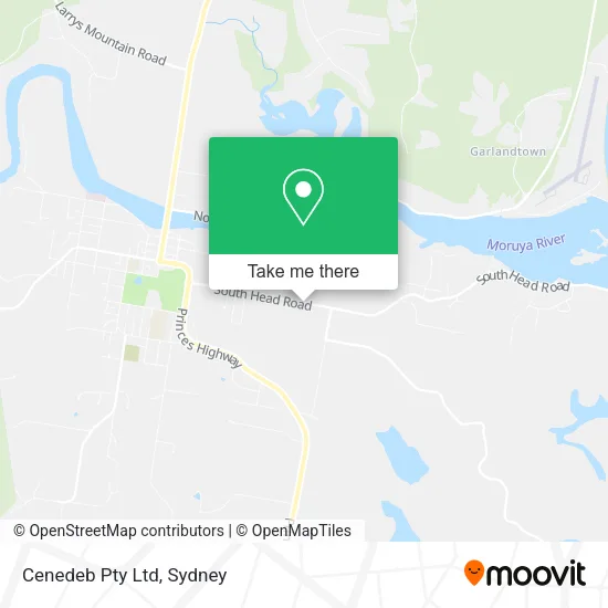 Cenedeb Pty Ltd map