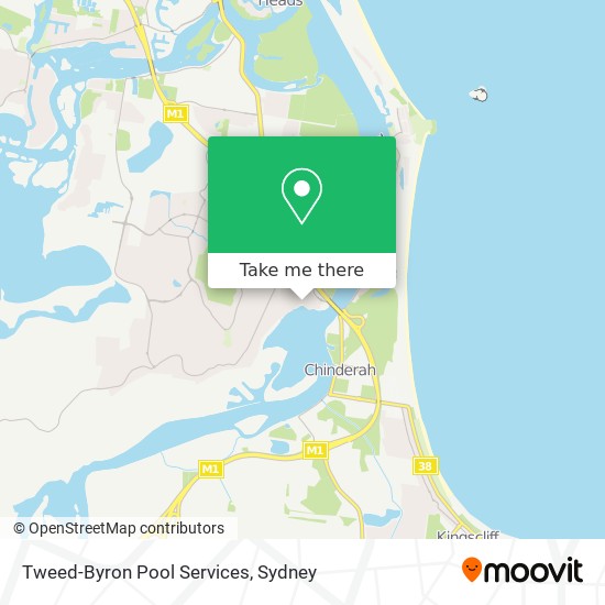 Tweed-Byron Pool Services map