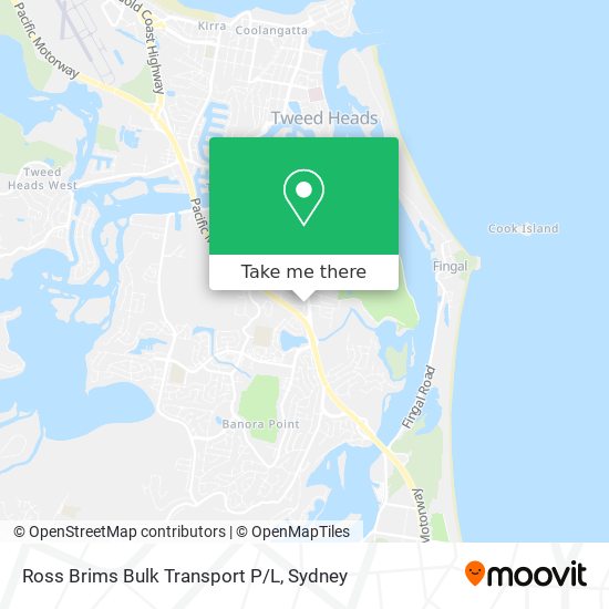 Ross Brims Bulk Transport P/L map