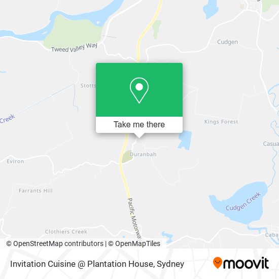 Invitation Cuisine @ Plantation House map