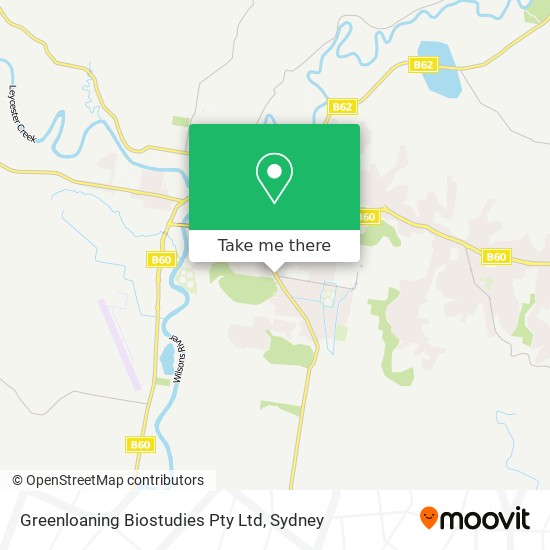 Greenloaning Biostudies Pty Ltd map