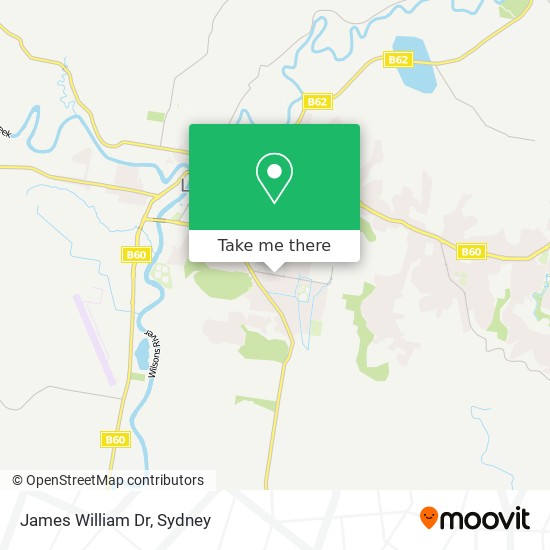 James William Dr map