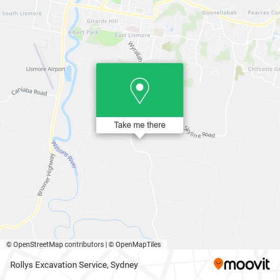 Rollys Excavation Service map