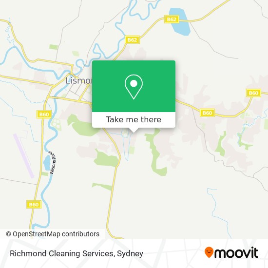 Richmond Cleaning Services map