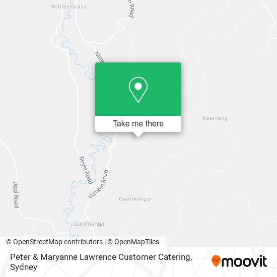 Peter & Maryanne Lawrence Customer Catering map