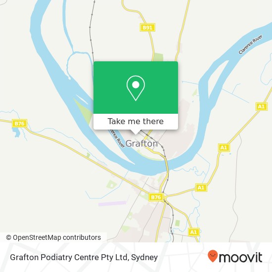 Grafton Podiatry Centre Pty Ltd map