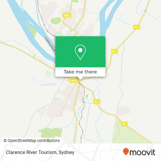 Clarence River Tourism map