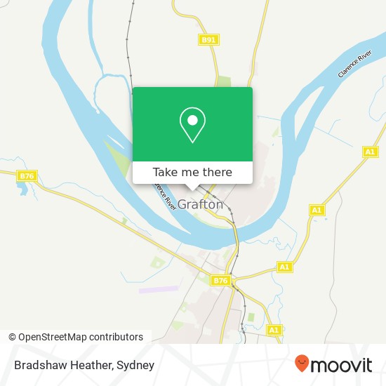 Mapa Bradshaw Heather