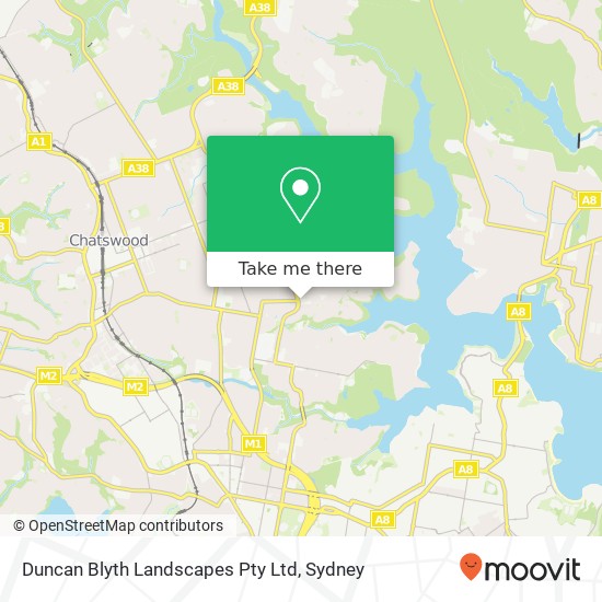 Duncan Blyth Landscapes Pty Ltd map