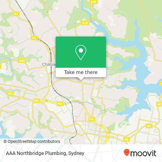 AAA Northbridge Plumbing map