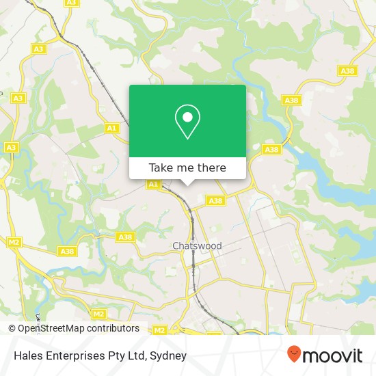 Hales Enterprises Pty Ltd map