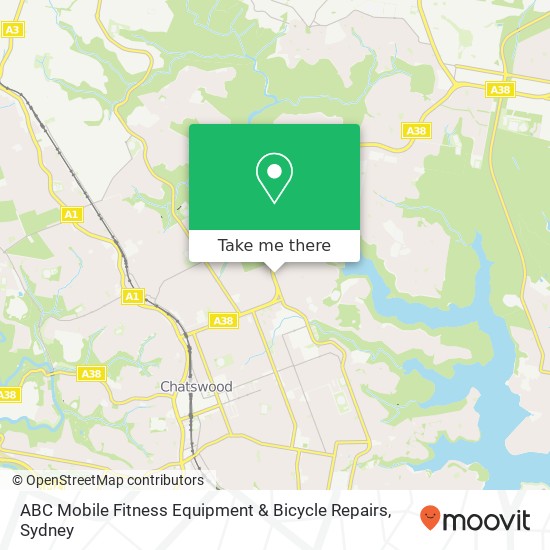 ABC Mobile Fitness Equipment & Bicycle Repairs map