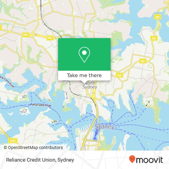 Reliance Credit Union map